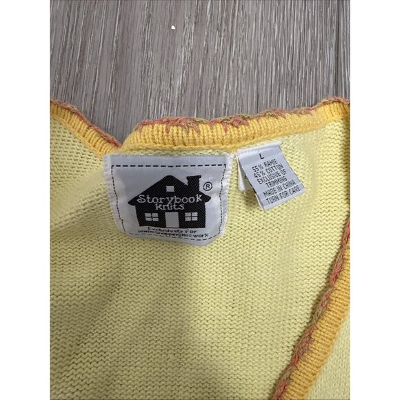 Storybook Knits Exclusively for HSN SIZE L YELLOW BUTTERFLIES - Picture 6 of 12